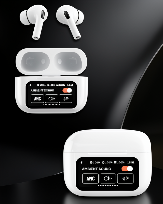 Dokunmatik Ekranlı Bluetooth Kulaklık UCZEKRANLIAİRPODSPRO-1