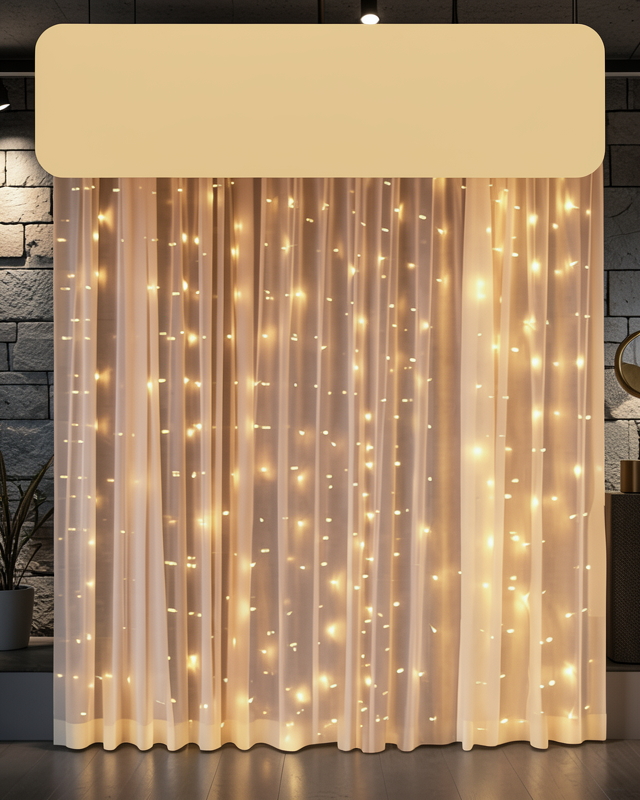 3x3 Metre Şelale Tasarım Perde LED Işık XUCZZZ3X3PERDELEDD