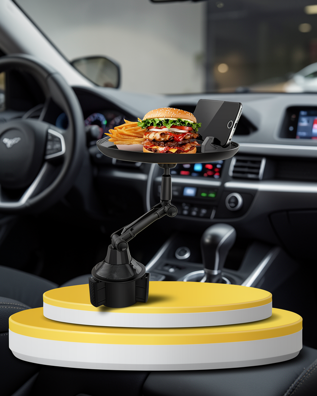 Araç Bardaklık Tepsisi 360° Dönebilen Kol Ayarlı UCZZZARABAMASA-3
