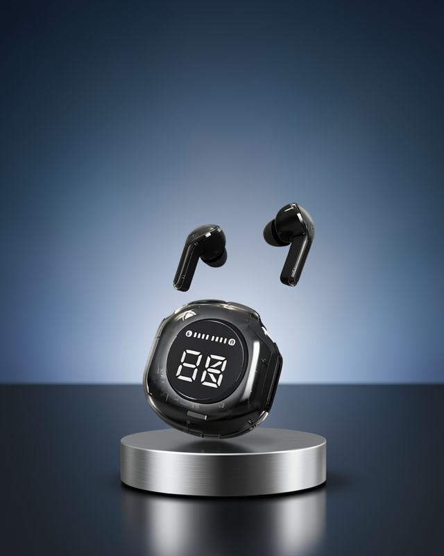 Kablosuz Kulaklık Dijital Göstergeli Dokunmatik Bluetooth 5.3