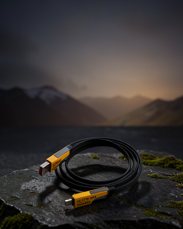 65W 4'ü 1 Arada Örgülü USB-C USB-A Şarj Kablosu XUCZZZİKİLİŞARJKABLOSU