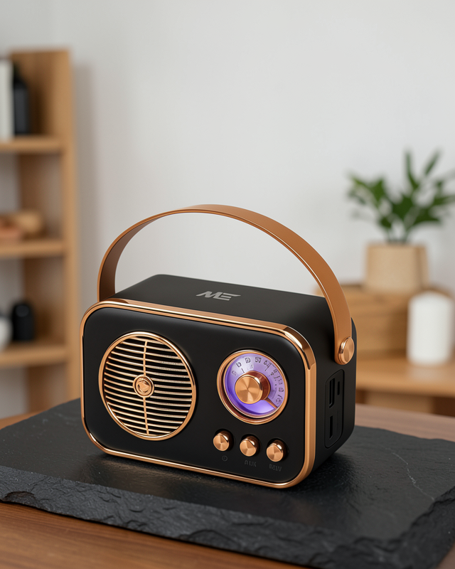 Retro Radyo Bluetooth FM Şarjlı Hoparlör UCZZZM4SPEAKER-4