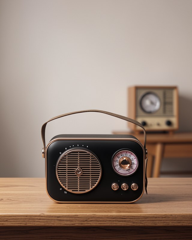 Retro Radyo Bluetooth USB FM Kompakt Model UCZZZM4SPEAKER-2