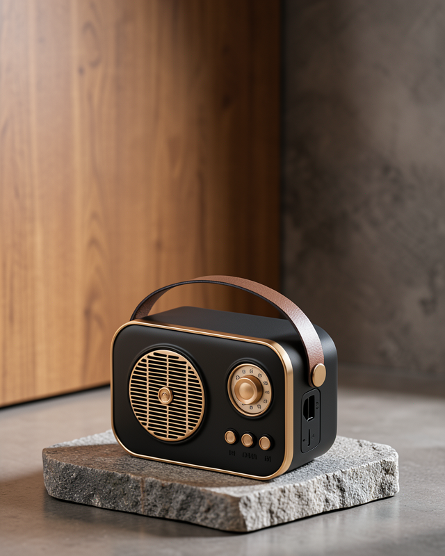 Retro Radyo Bluetooth + FM Nostaljik Hoparlör UCZZZM4SPEAKER-1