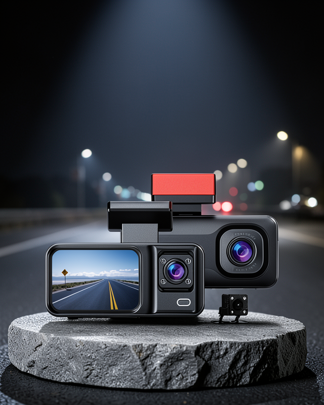Üç Kameralı Dash Cam 170° Geniş Açılı Full HD XUCZZZDVR1ARAÇKAMERASI