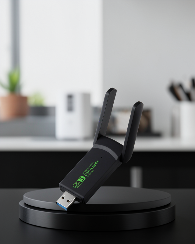 1200 Mbps Çift Bant WiFi Adaptör 5.8G ve 2.4G Çift Antenli XUCZZZWİFİADAPTÖR-1
