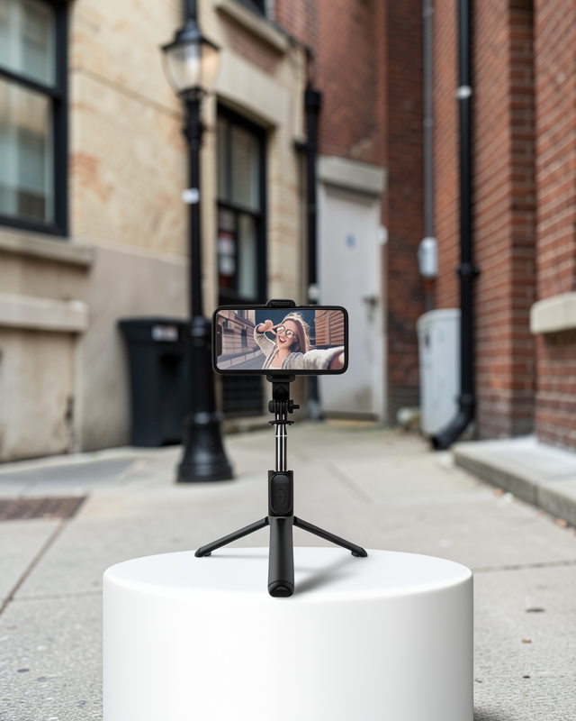 Bluetooth Selfie Çubuğu 360° Dönebilen Başlık XUCZZZSELFİEÇUBUĞU