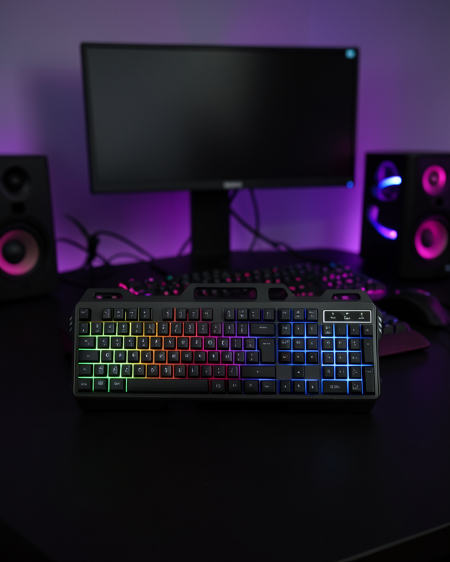 Oyuncu Klavye Mouse Seti RGB Işıklı Türkçe Q Ayarlanabilir DPI