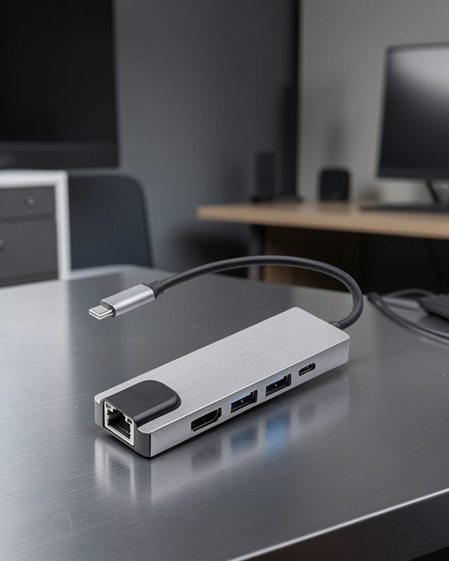 USB-C Hub Alüminyum Kasa 4K HDMI USB 3.0 SD/TF XUCZZZMACBOOKÇEVİRİCİ-1