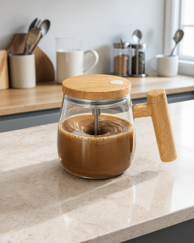 Manyetik Karıştırıcı Kupa 400 ml C Tipi Şarjlı UUCZZZKARIŞTIRICIMUG-1-1-1