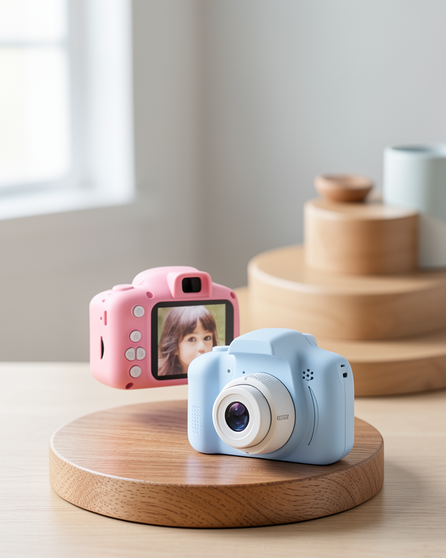 Mini Çocuk Fotoğraf Makinesi 8MP Pembe Ses Kaydı Özellikli XUCZZZÇOCUKKAMERASI-2