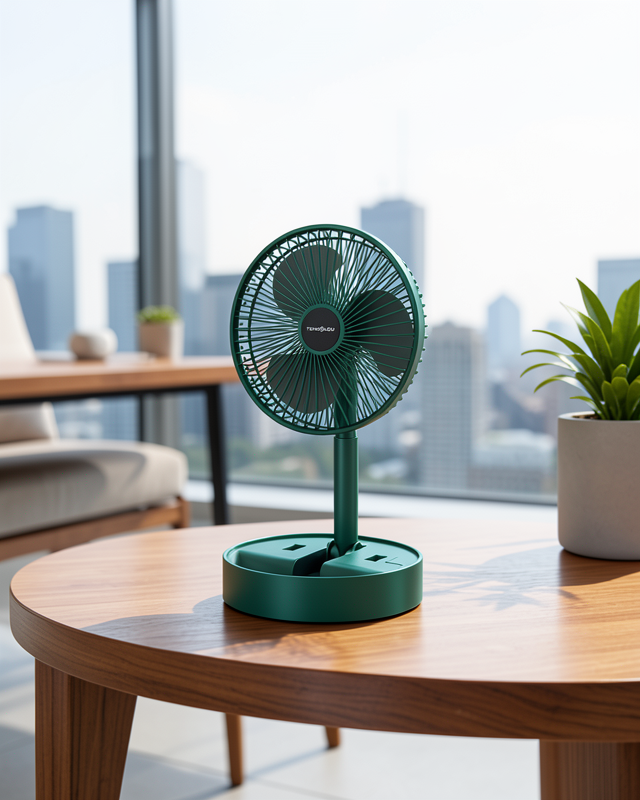 Katlanabilir Şarjlı Mini Fan 3 Kademeli Hız Ayarlı
