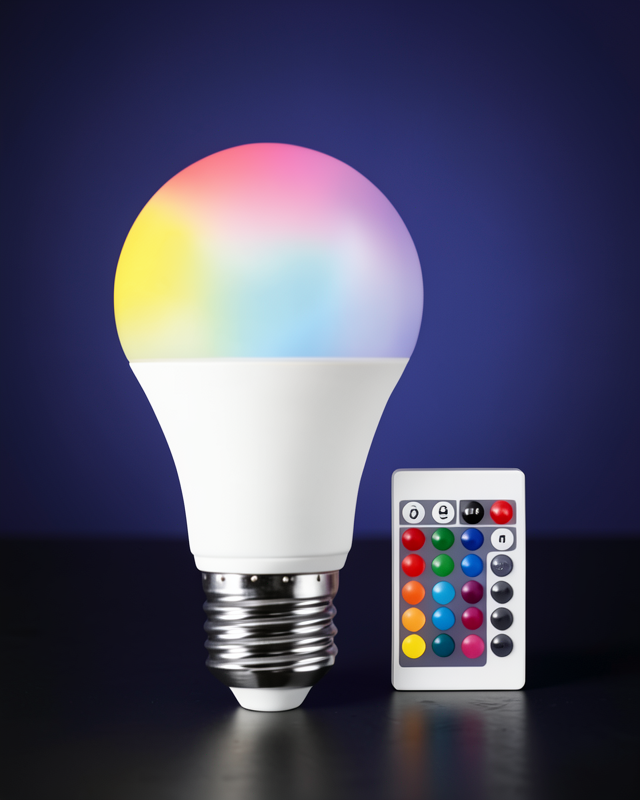 RGB Işıklı LED Ampul 10 Watt UUCZRGBLAMBA3-1