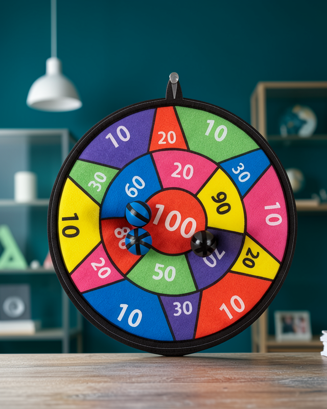 Çocuk Dart Oyunu Cırtlı Toplu UCZZZTOPLUDART-3-1