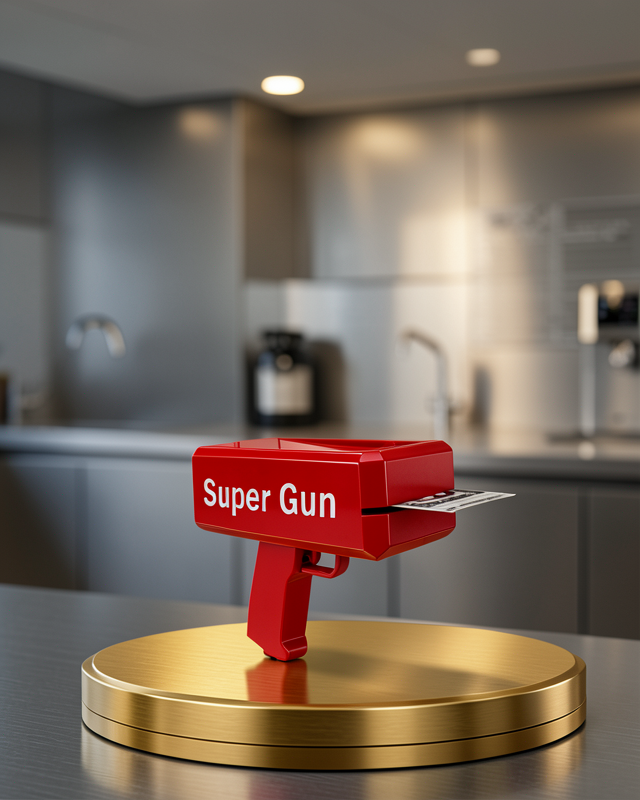 Kâğıt Fırlatıcı Oyuncak AA Pil ile Çalışır XUCZZZSUPERGUNNNN-2