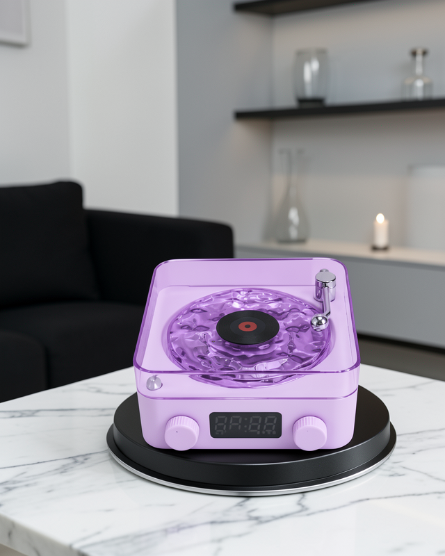 Retro Pikap Hoparlör 360° Sesli Şarjlı XUUCZZZGRAMAFONSPEAKER-12-1