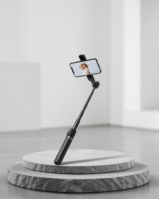 Bluetooth Işıklı Selfie Çubuğu 130 cm