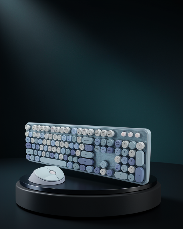 Kablosuz Klavye ve Mouse Seti Sessiz Tuş 104 Tuş UCZZZQW02KLAVYEMOUSE-4