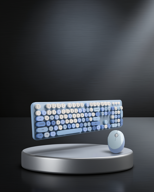 Retro Daktilo Stili Kablosuz Klavye Mouse Seti UCZZZQW02KLAVYEMOUSE