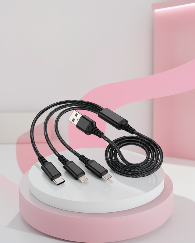 Çoklu Şarj Kablosu + Hızlı Şarj Destekli UCZZZC103LÜKABLO-4